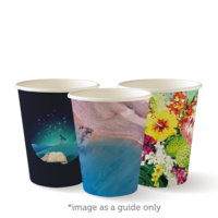  BioCup Art Series Single Wall 8oz Coffee Cups