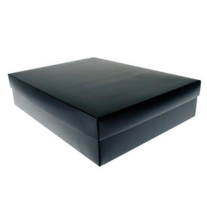 A4 Size Black Gift Boxes Blackout Textured 5PK