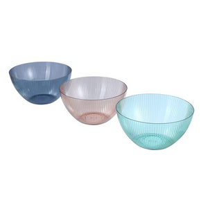 Assorted Colours Plastic Salad Bowls 25CMS