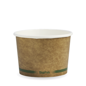 16oz Bio Paper Soup Bowls Brown