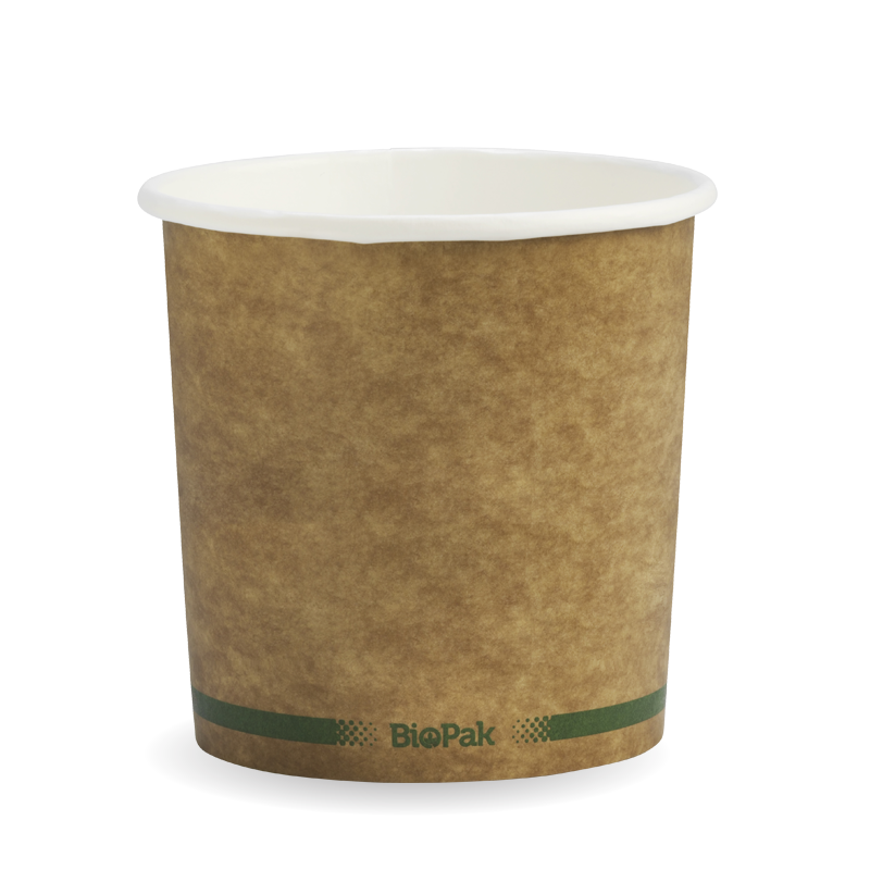 24oz Bio Paper Soup Bowls Brown