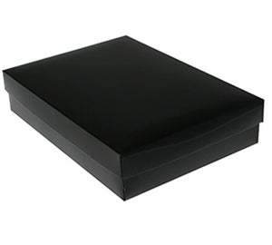 A5 Book Black Gift Boxes Blackout Textured