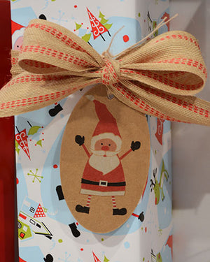 Santa Print Gift Tags