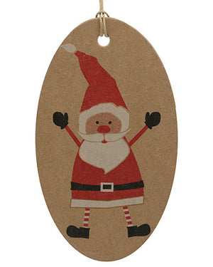 Santa Print Gift Tags