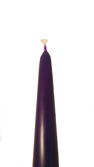 Quality 30cm (12") Purple Tapered Table Candle