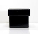 10CM Matte Black Box-Boxes W/Lids 10PK