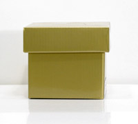 10CM Gloss Gold Boxes W/Lids 10PK