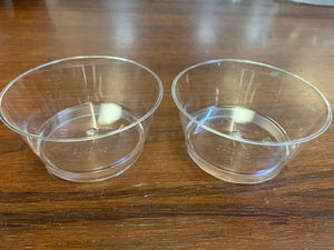 Clear Plastic Mini Round Dishes