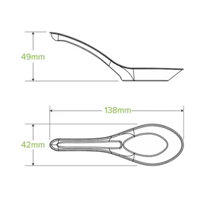 Sugarcane Pulp Chinese Soup Spoons 125PK