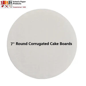 Round Corrugated Cake Board 7" (17.5cm)