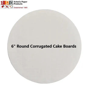 Round Corrugated Cake Board 6" (15.24cm)