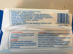 Disinfectant Wipes 75% Alcohol