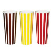 Milkshake Striped Paper Cups 22oz (650ml) 