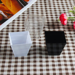 Acrylic Clear Plastic Mini Square Containers 70ML