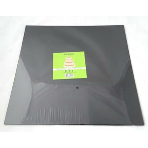  14" Black Foil Standard Square Cake Board