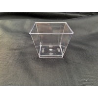 Acrylic Clear Plastic Small Square Containers 100ML