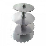 Silver Cupcake Stand 4 Tier