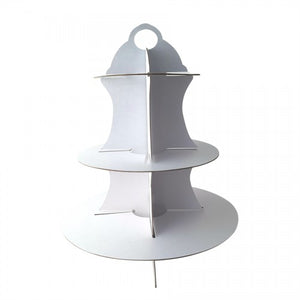 White Cupcake Stand 3 Tier 