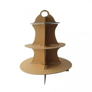 Kraft Cupcake Stand 3 Tier 