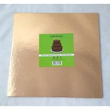 10" Rose Gold Foil Standard Square Cake Board