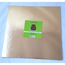 12" Rose Gold Foil Standard Square Cake Board