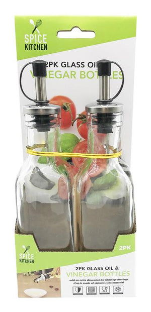 Glass Bottles For Vinegar And Oil 2PK