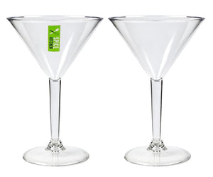 Clear Martini Plastic Cup 230ML