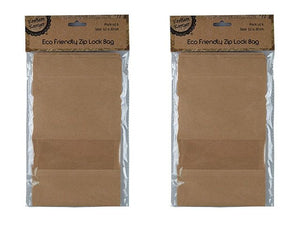 Eco Friendly Zip Lock Paper Bags- Medium