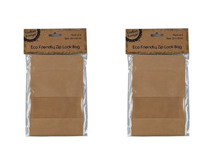 Eco Friendly Paper Zip Lock Bags-Small