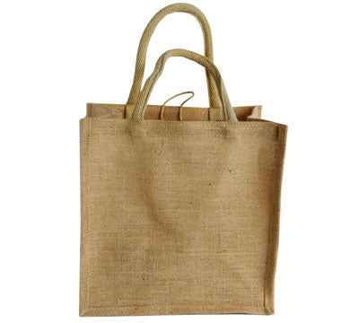 Jute Natural Shopper Bags With Handle 10 Pack