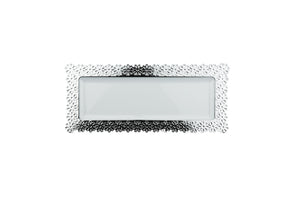 Silver Lace Trim Plastic Tray