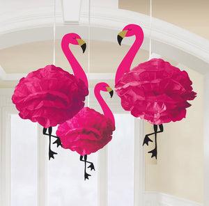 Flamingo Fluffy Hanging Decoration