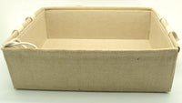 Linen Weave Tray With Handles- Medium