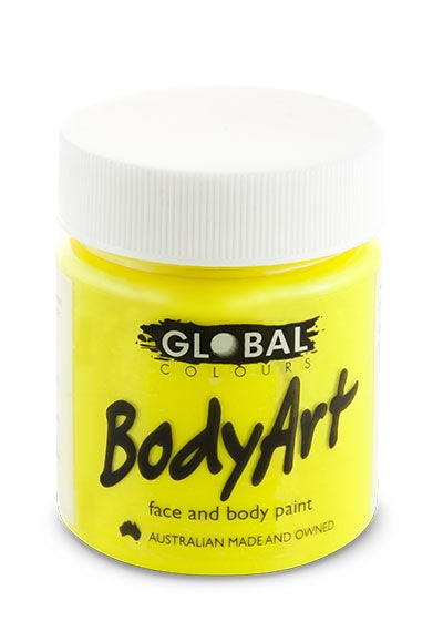 Fluoro Yellow Face and Body Paint 45ml