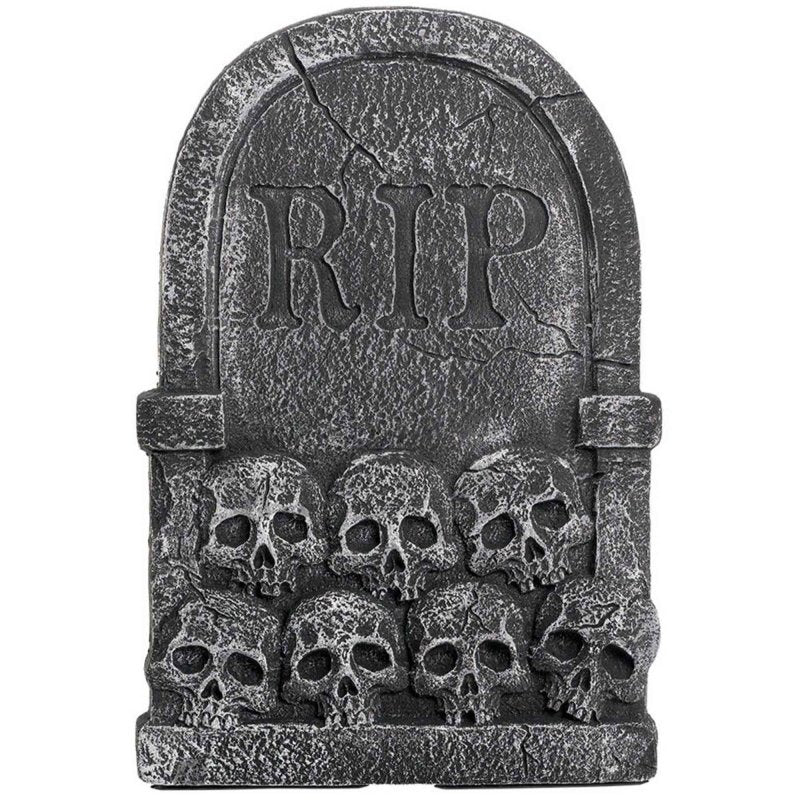 Halloween Cemetery RIP Skulls Tombstone Decoration