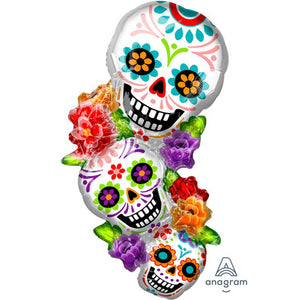 Halloween Day Of The Dead Helium Foil Balloon