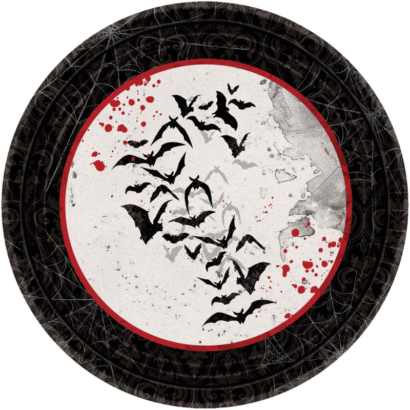 Halloween Bats Dark Manor Lunch Plates