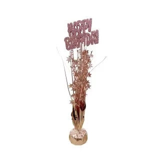 Happy Birthday Rosegold Table Weight Centrepiece