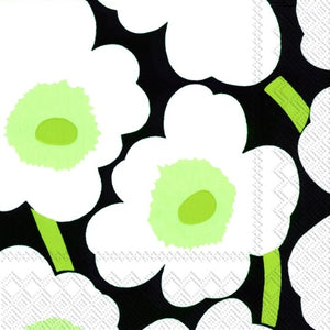 Marimekko Unikko Black Lunch Napkins