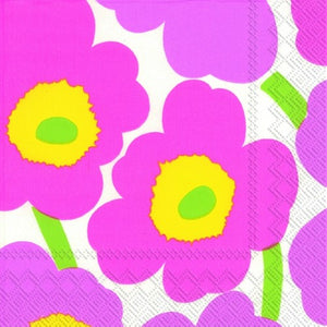 Marimekko Unikko Light Pink Lunch Napkins