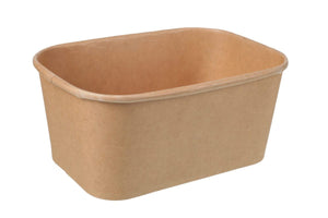 Rectangular Kraft Food Tubs 1000ml