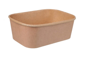 Rectangular Kraft Food Tubs 750ml