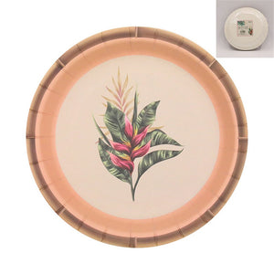 Vintage Tropical Leaves Lunch Plates