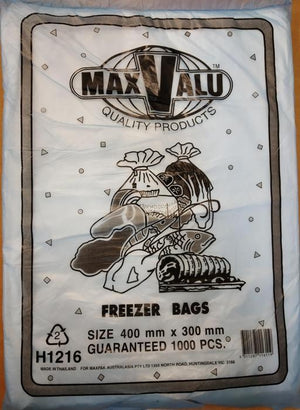 Clear Freezer Bags- Large 40X30CMS