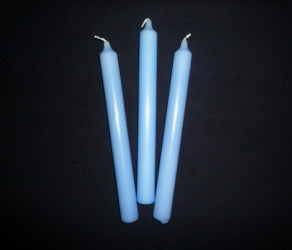 Quality 30cm (12") Light Blue  Tapered Table Candle