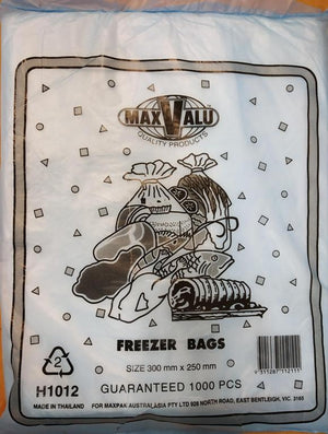 Clear Freezer Bags-Medium 30X25CMS