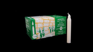 Menora Shabbat Candles Dripless