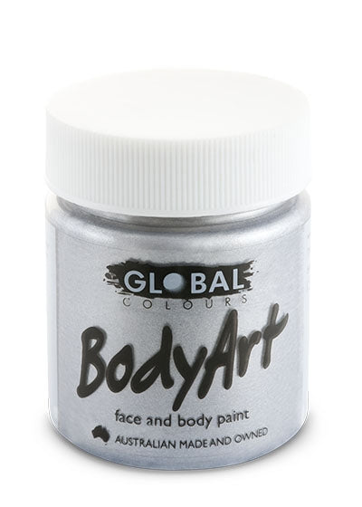 Metallic Silver Face and Body Paint 45ml