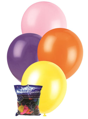 Assorted Colour Latex Balloons