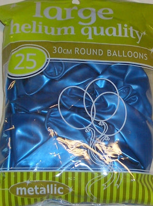 Metallic Royal Blue Latex Balloons